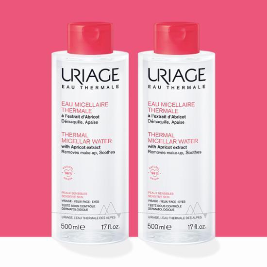 [민감진정] 유리아쥬 미셀라 클렌징 워터 센서티브 2입 기획 (500ml+500ml)