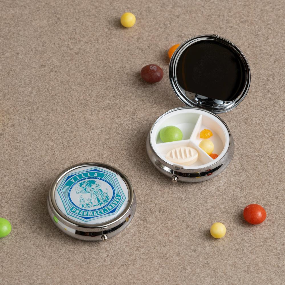빈티지 알약케이스 VINTAGE PILL CASE 휴대용 약통_ROUND GREEN