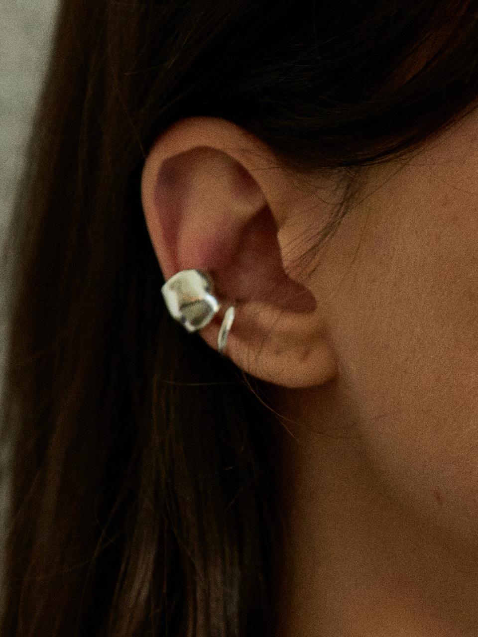 [SET] Wide Wave - Line Ear cuff (2 pcs)