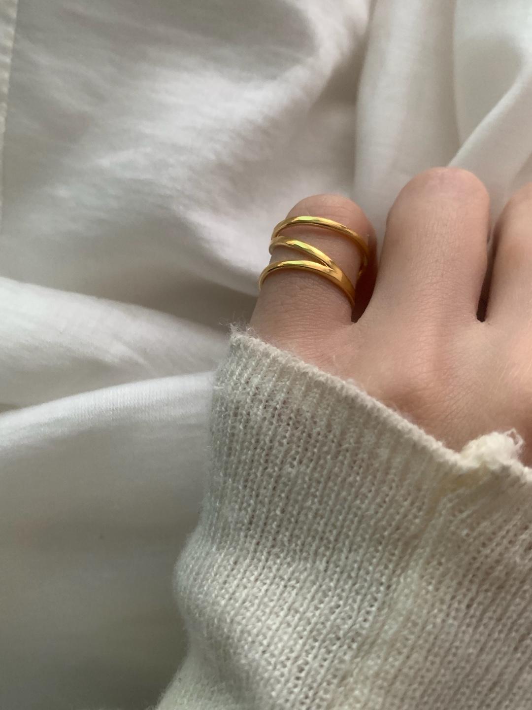 (silver925) Unique twist baby ring