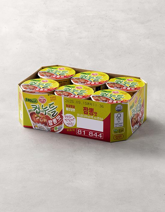 [오뚜기]컵누들 짬뽕맛 컵 38.2g*6입