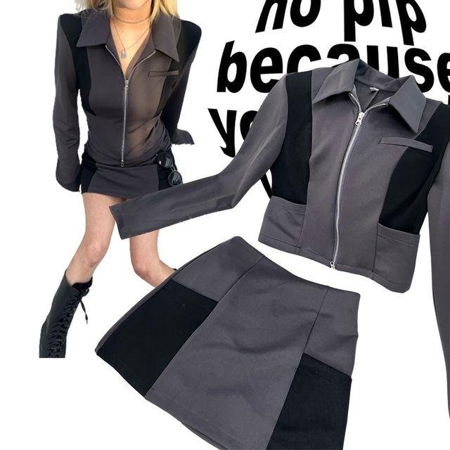 Frism two-way zip-up & sk set