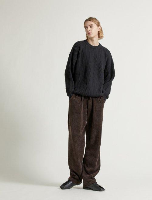 캐시미어 라운드 워머 니트 블랙