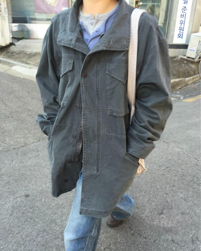 빈티지 하이넥 필드 자켓