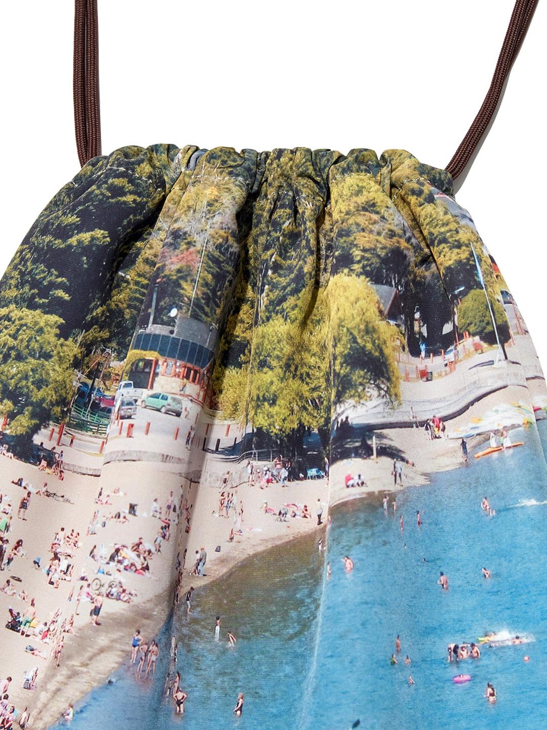 Drawstring Sport Bag Beach Print