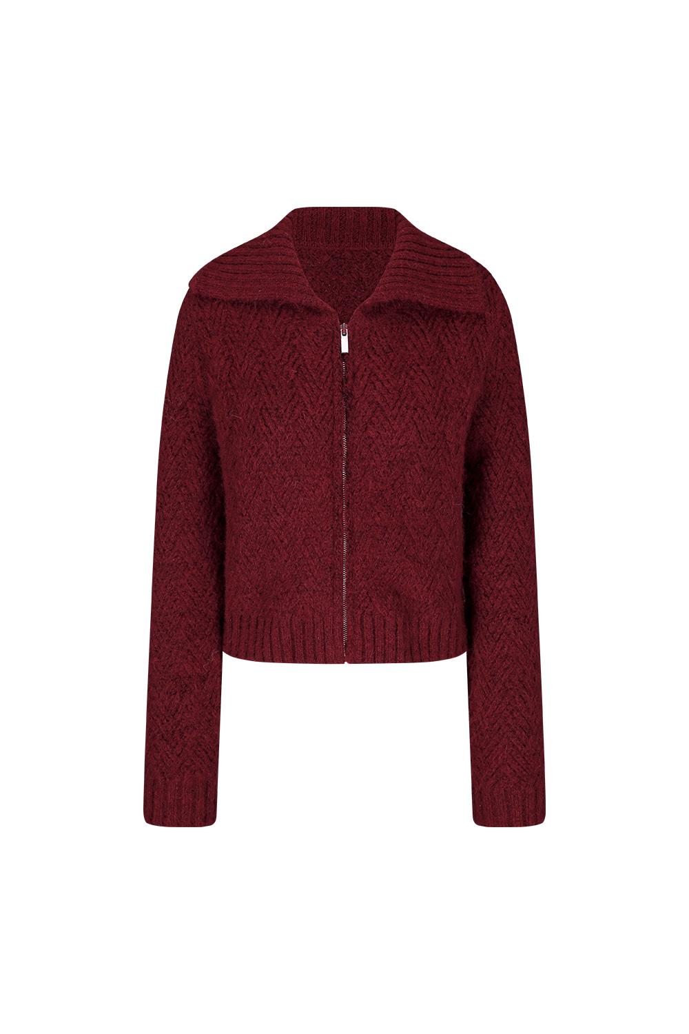 러브레터 니트 집업