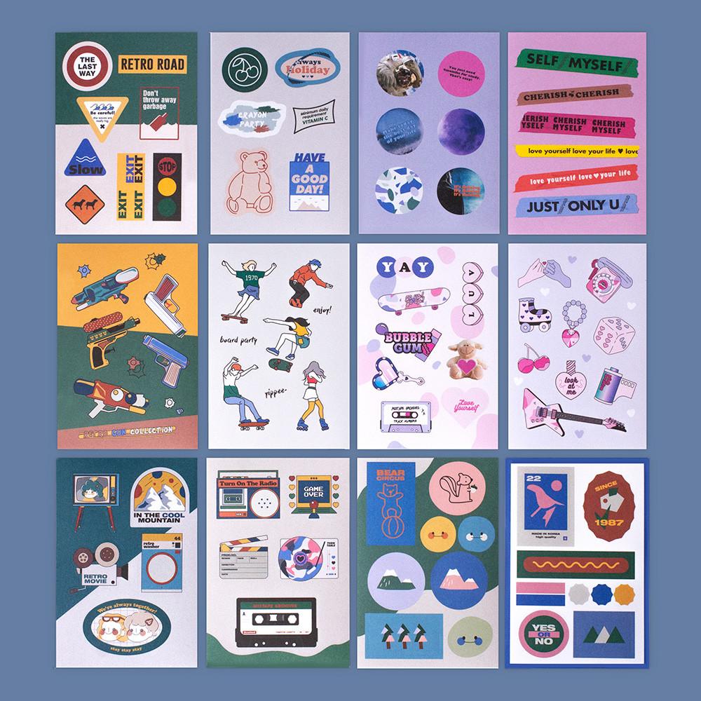 마이 레트로 스티커-paper