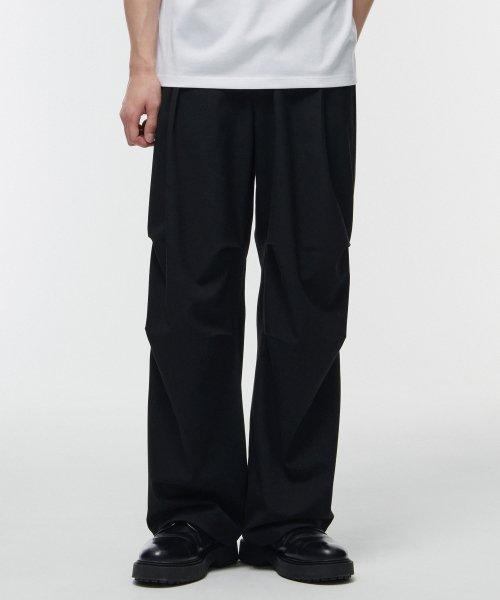 파라슈트 밴딩 슬랙스 [블랙]