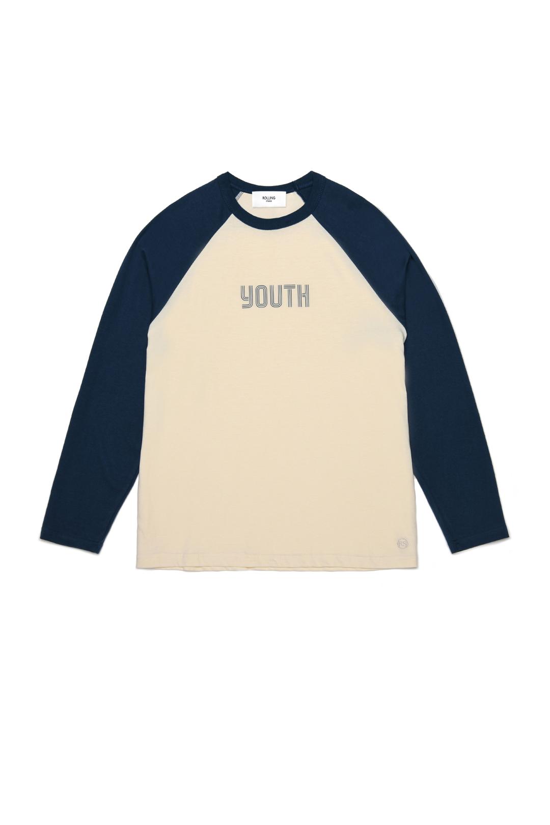 YOUTH LOOSE RAGLAN T-SHIRT NAVY