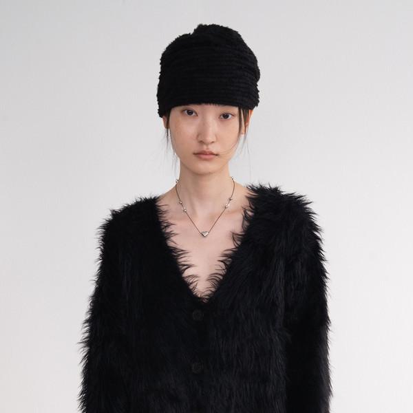 [11/28 출고 예정] Over Brush Fur Jacket (Black)