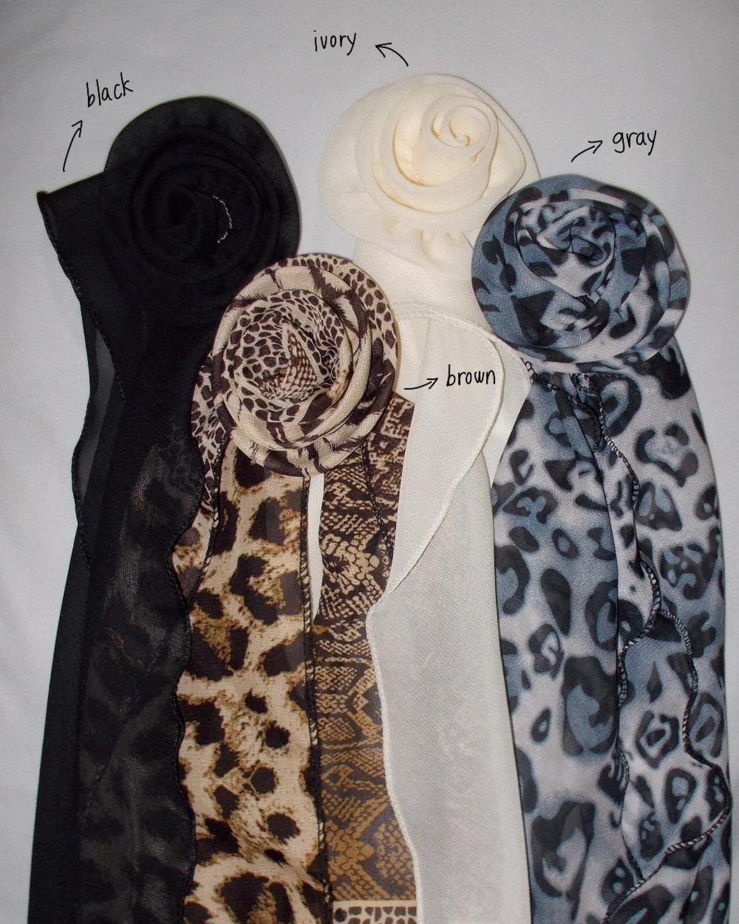 딥스웨이 Kiss Flower Scarf