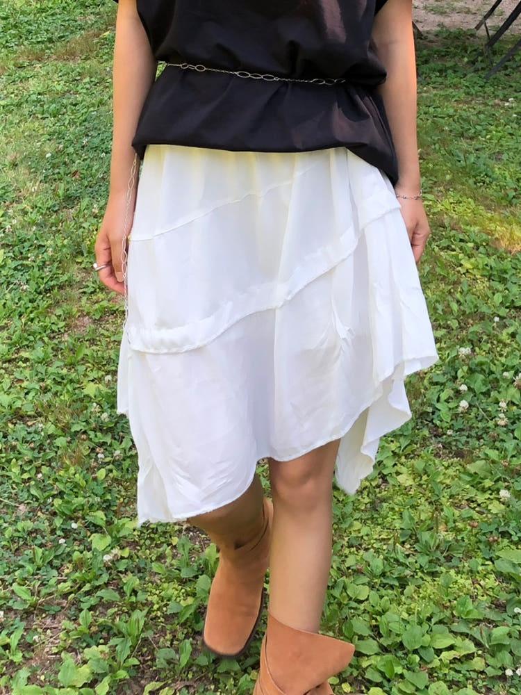 (sale) 밴딩 쉬폰 발레리나 언발 스커트 2color (촬영용sp)
