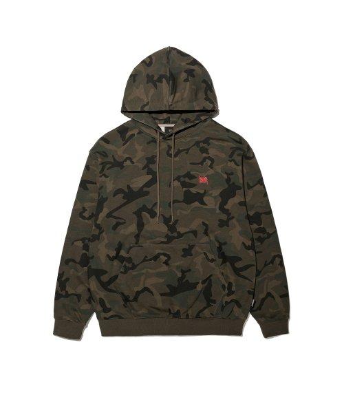 TAG CAMOUFLAGE HOODIE  - KHAKI