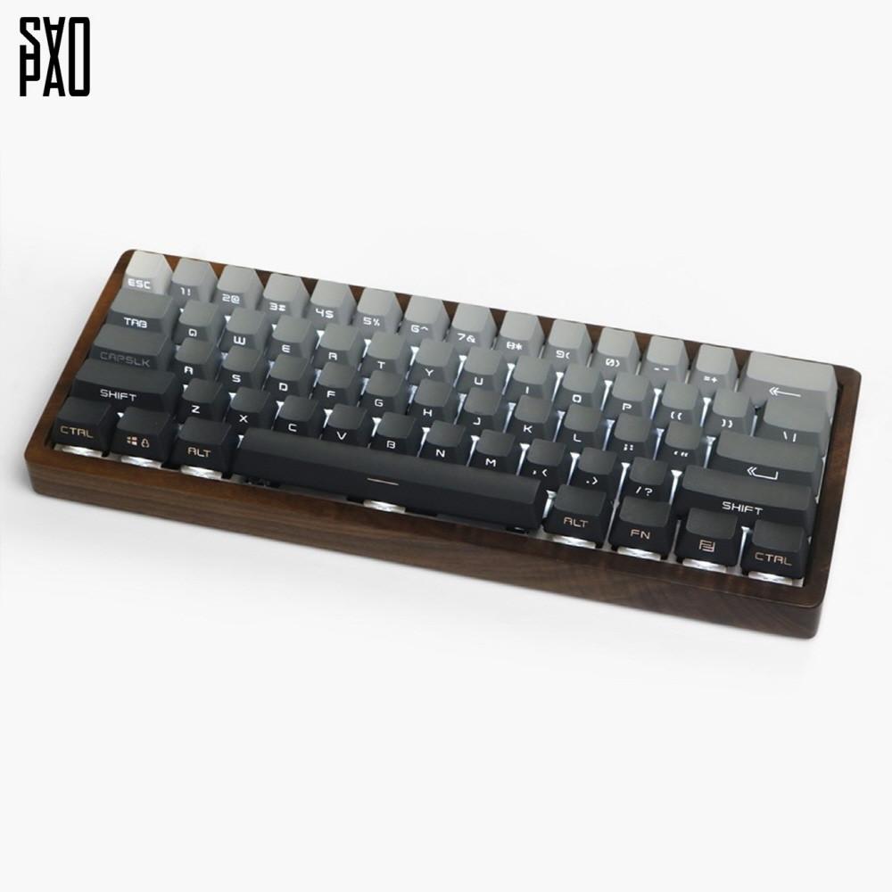 사오파오 백야 LED투과 키캡 PBT OEM 이중사출 정각 / 측각 (4가지), 정각 108키