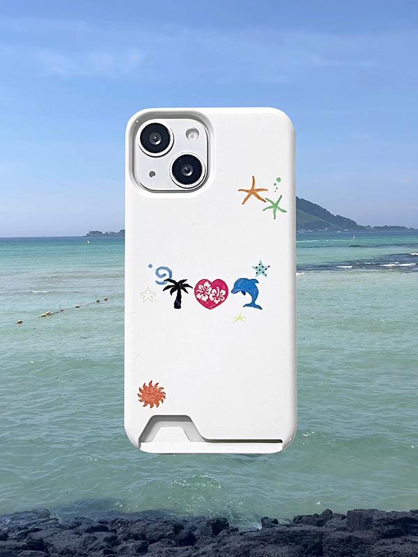 i S2 Dolphin • 유광 카드 케이스 • 아이폰 13mini