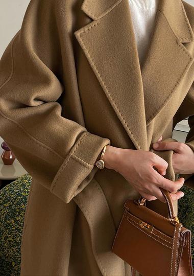 호시 울캐시 코트 [almond camel]