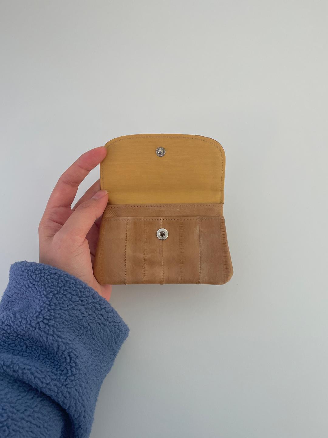 croissant mini wallet (beige)