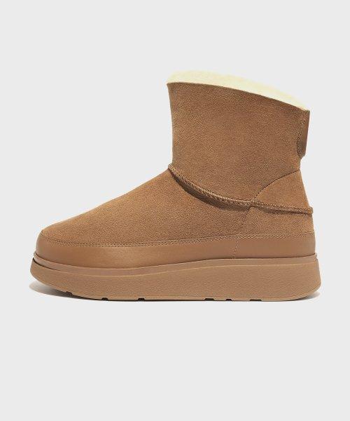 핏플랍(FITFLOP)  젠-FF 시어링 미니 어그부츠 Desert Tan - 사이즈 & 후기 | 무신사