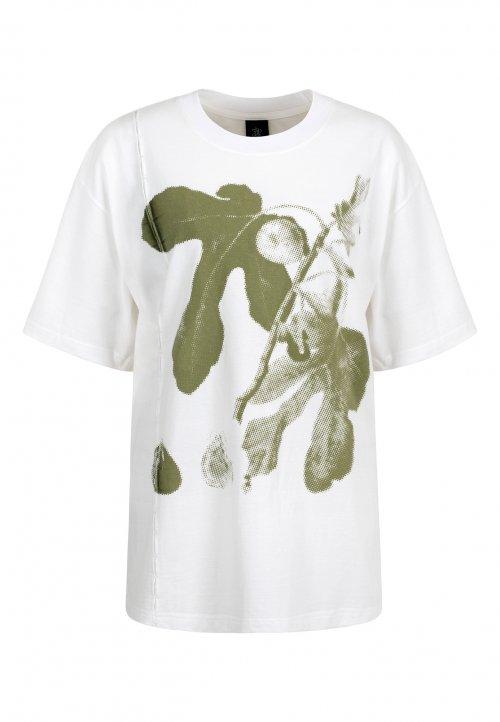 에보니 무화과 반팔티 (화이트)