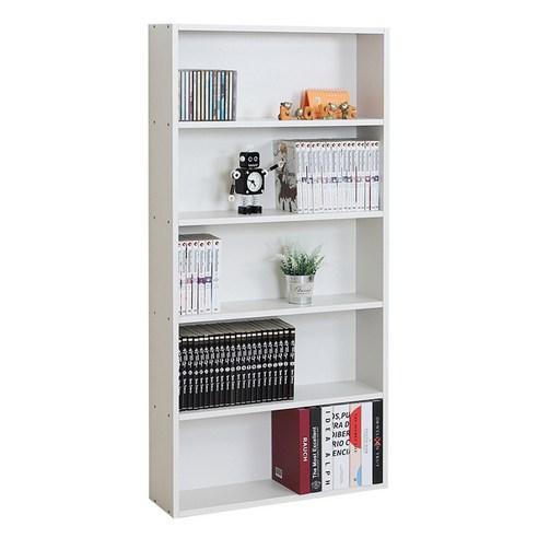 모던 슬림 책장 600 D170, 크림화이트, 600 x 170 ..., 5단