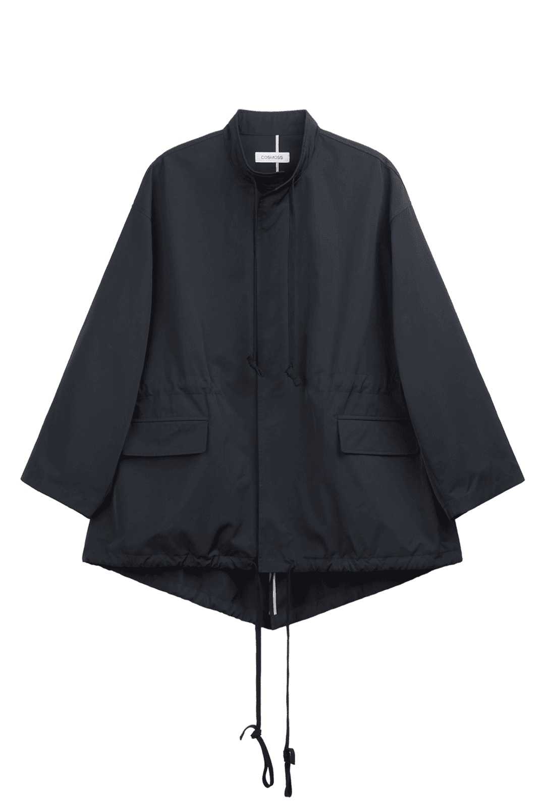 OVERSIZED WIND TRENCH JACKET (NAVY)