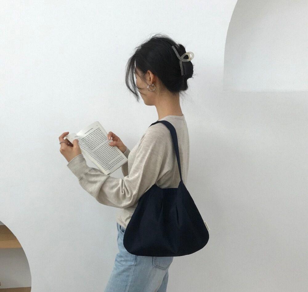 pumpkin bag- navy