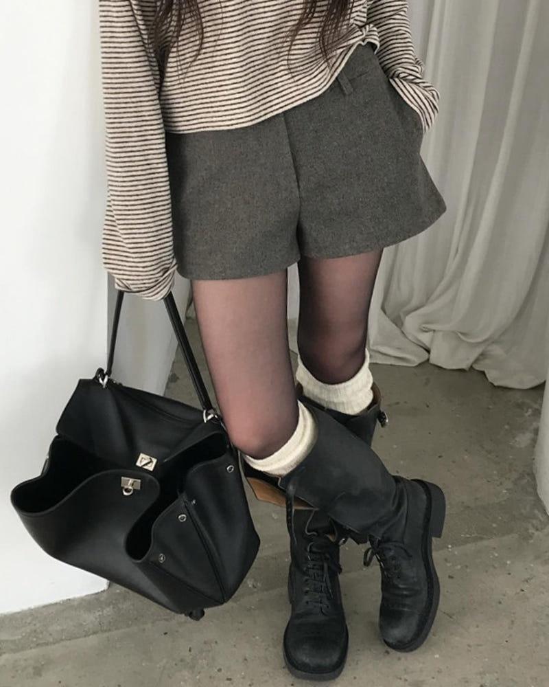 히스 누즈 울 헤링 숏팬츠 기모안감 (2C)