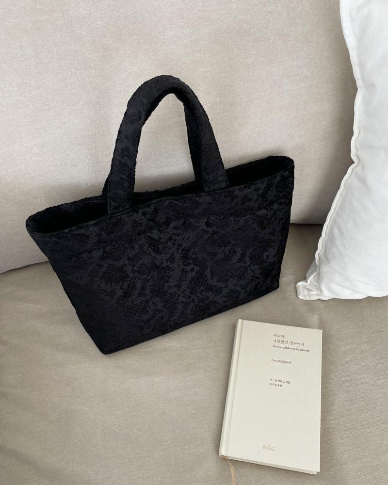 효은계절 모도리 자카드 토트백 (짙은 밤)