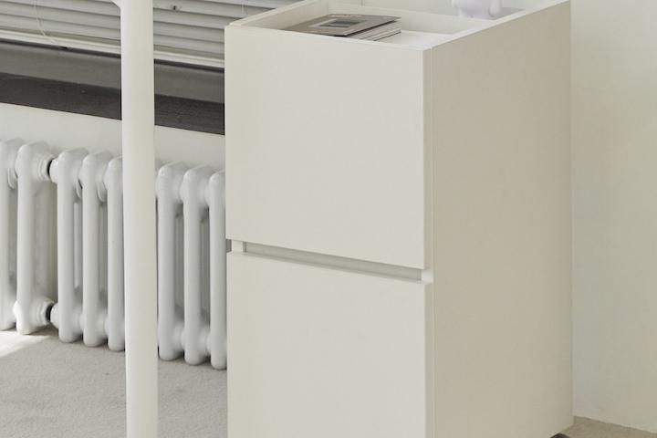 [내일도착] 에어 E0 360도 회전 이동식 트롤리 트레이 책상 서랍장