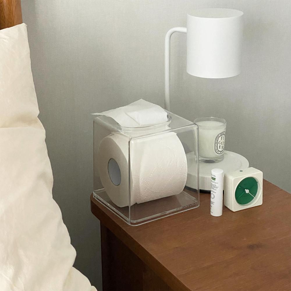 [테이스티드] 투명 아크릴 티슈 케이스 정사각형