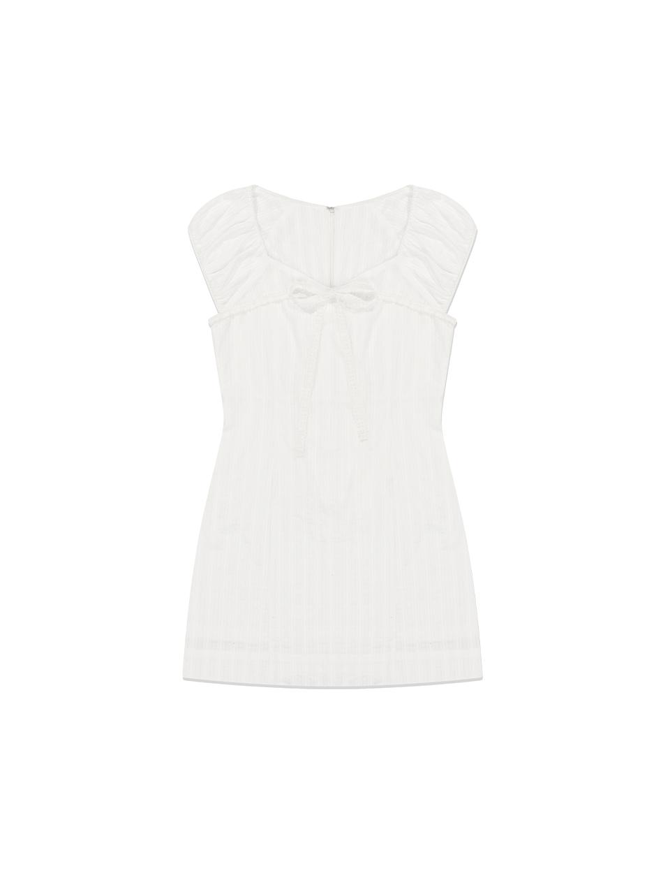 Pure Lace Mini Dress Off-White