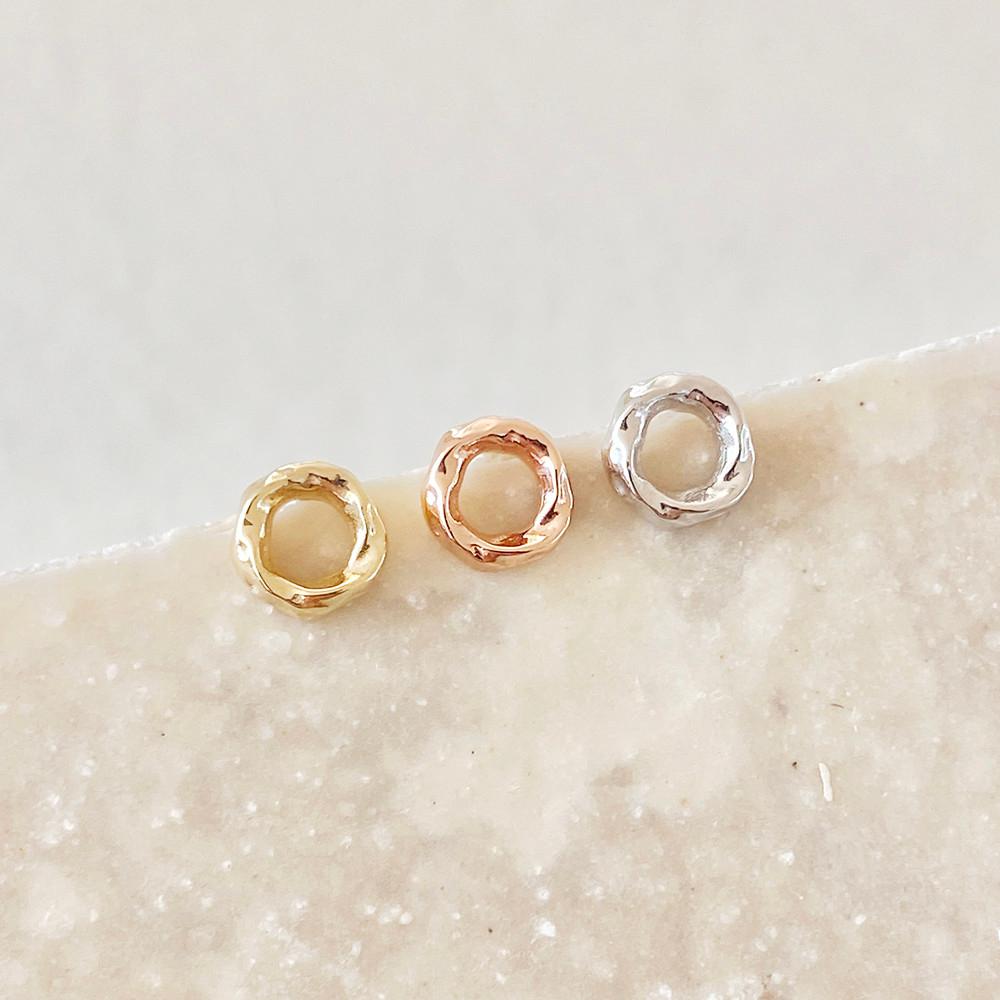 14k 라운드 꼬임 원형 모던 심플 빈티지 데일리 금 귀걸이 피어싱