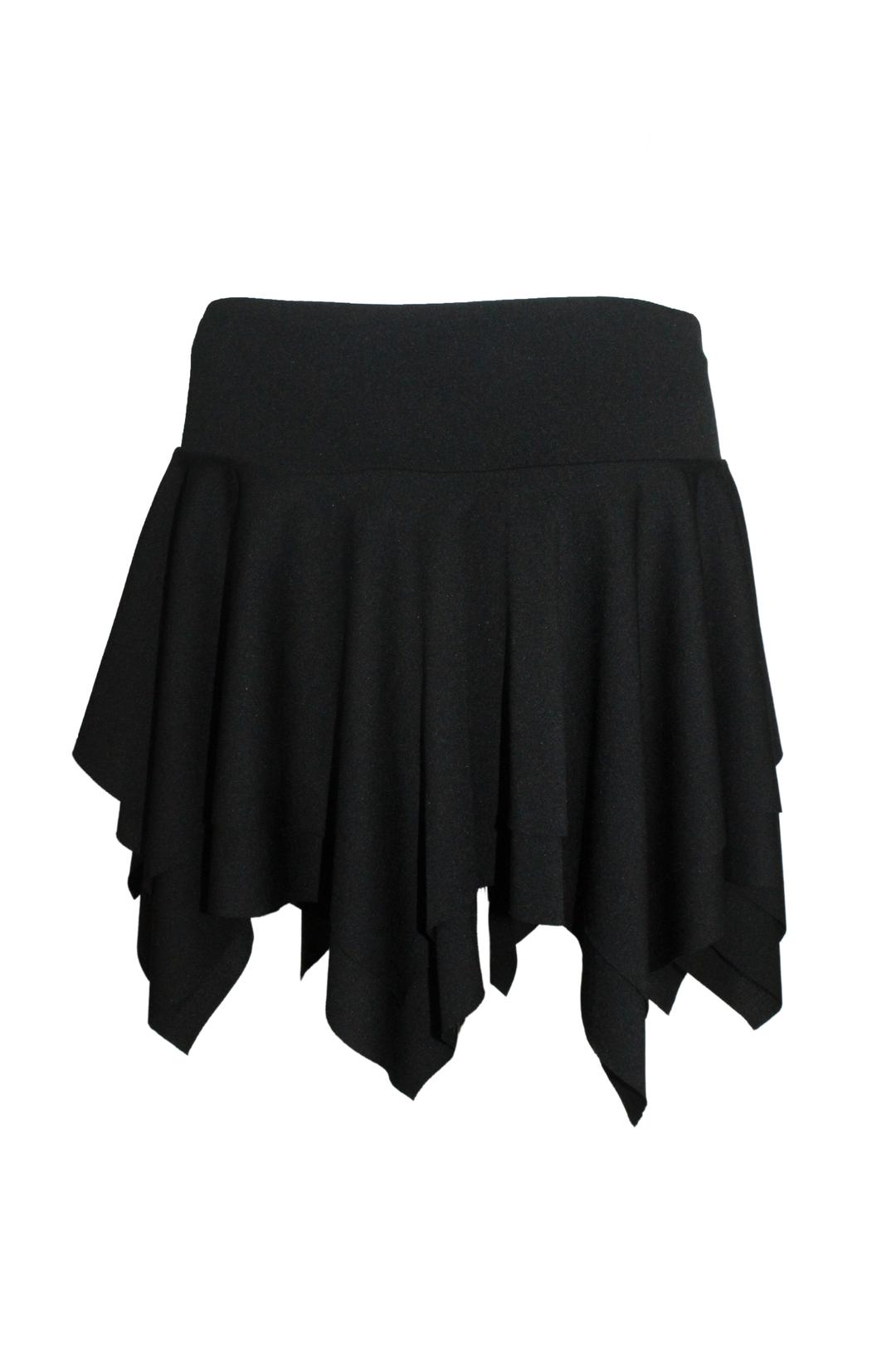 하루[春] - Fairy unbal skirt (Black/White)