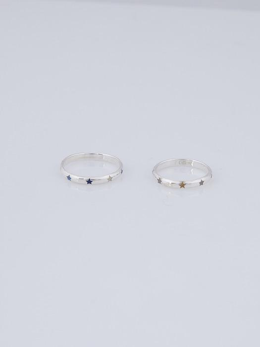 charming patterned star ring color
