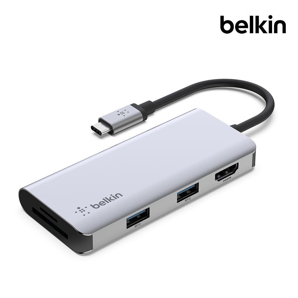 벨킨 5in1 USB C타입 멀티 허브 AVC007bt 아이폰15 아이패드 맥북 프로 에어 노트북 호환
