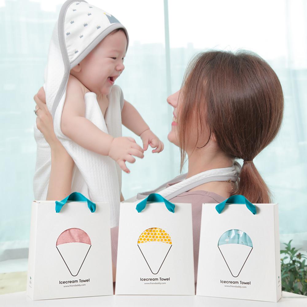 프랜대디 대나무항균 신생아 유아 아기목욕타올 수건(4가지 기능성)