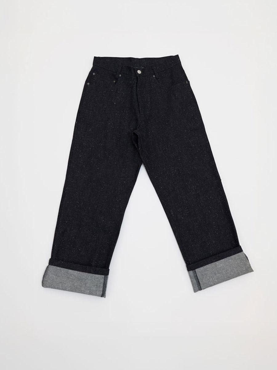 [DIRDDY] RIGID NEP DENIM PANTS - INDIGO