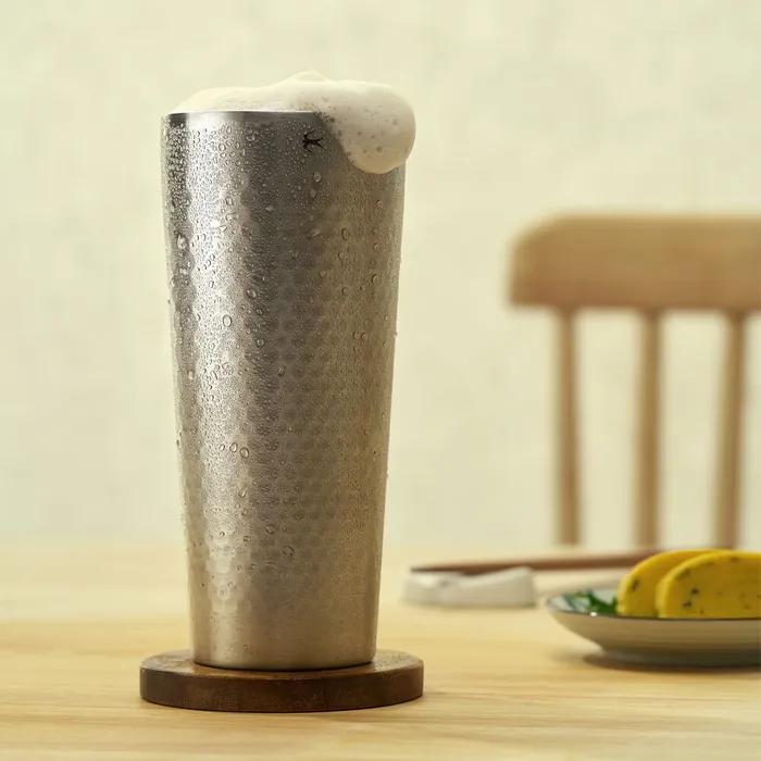 스텐 304 해머톤 아이스 컵 510ml [맥주 보온 보냉]