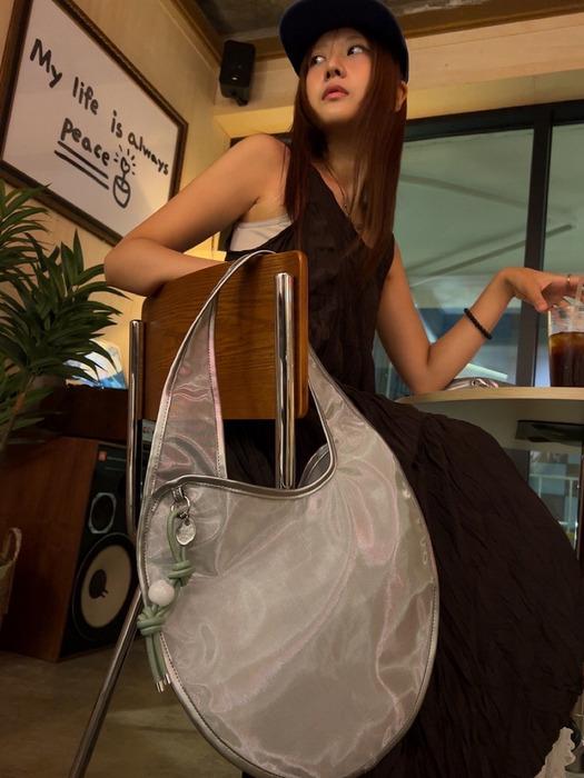 [3차 리오더] Nest Mesh Shoulder Bag_Silver