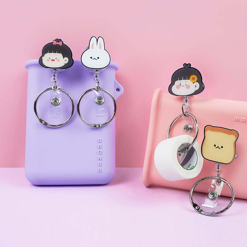 뽀리 아크릴 릴홀더 간호사 테이프걸이 캐릭터 사원증 신분증 목걸이줄 카드케이스 플라스타 간호용품