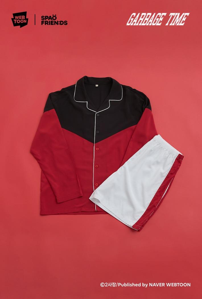 (가비지타임) 가비지 타임 긴팔 잠옷(RED)_SPPPD4VU07