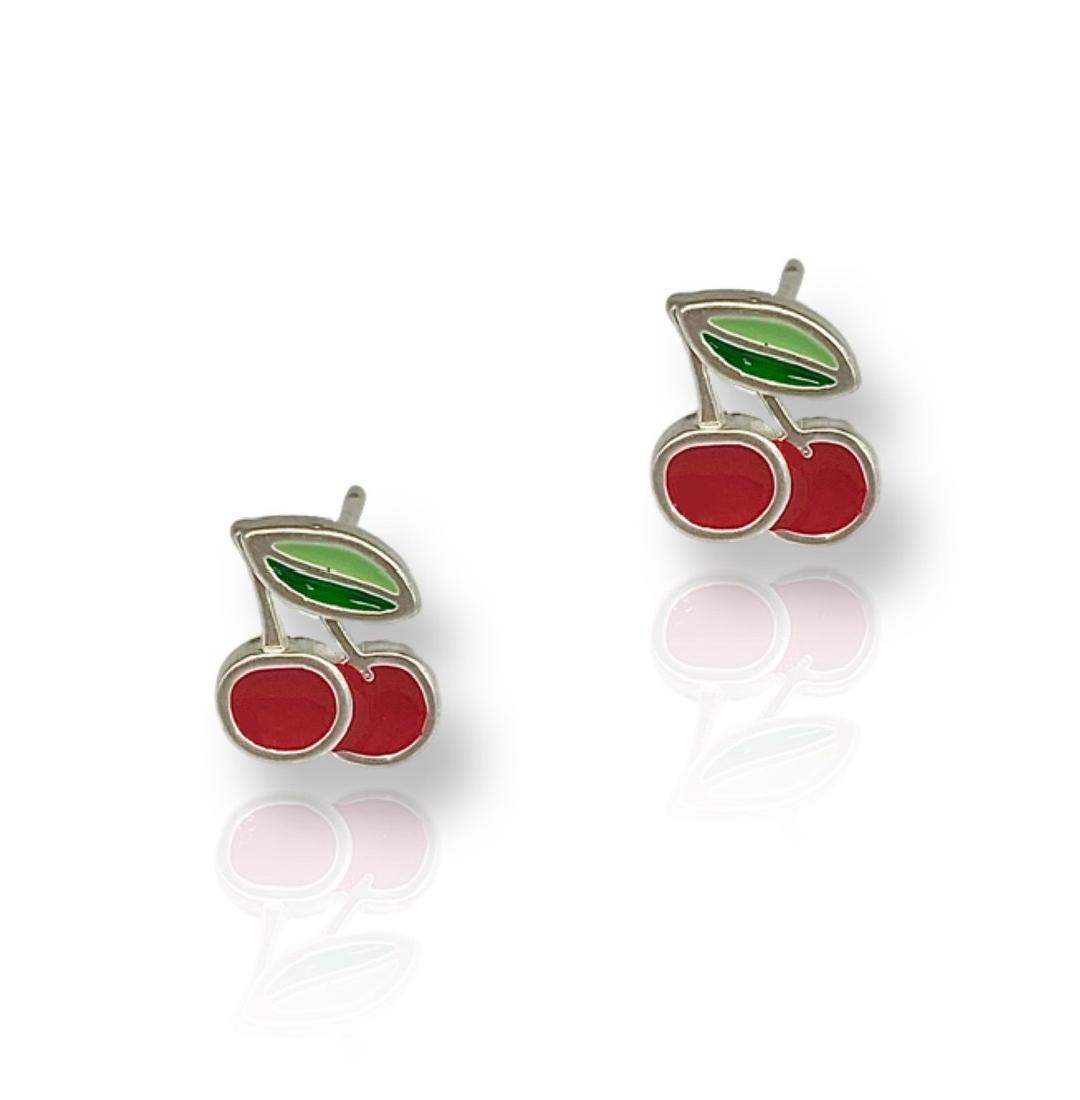Paint Cherry Stud (SILVER925)