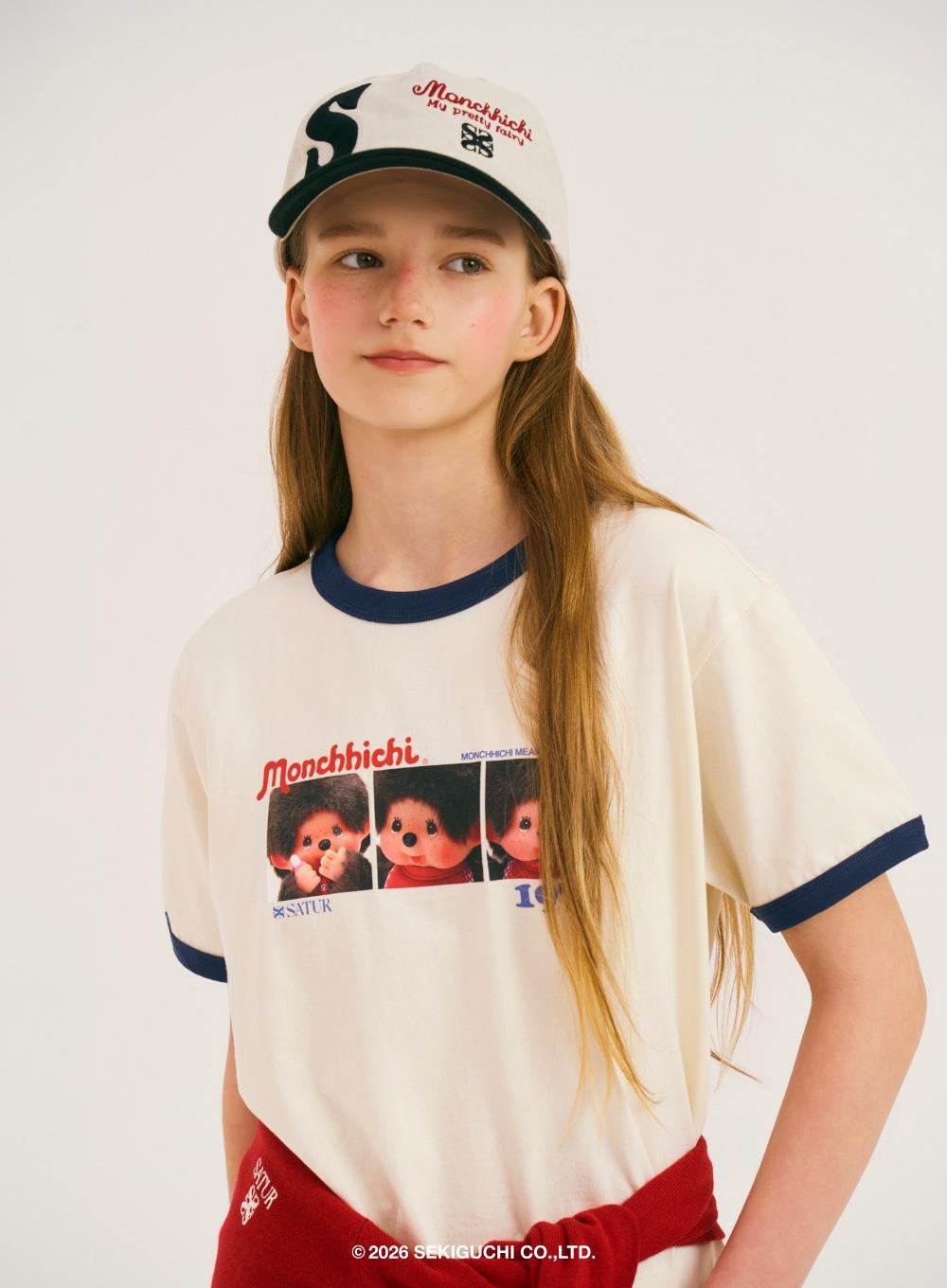 Satur X Monchhichi Ringer T-Shirt - Cream