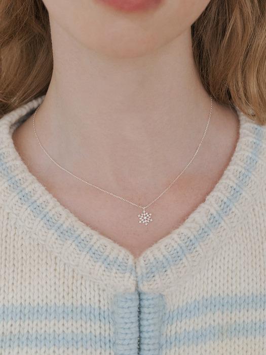 윈터 스노우 눈꽃 목걸이