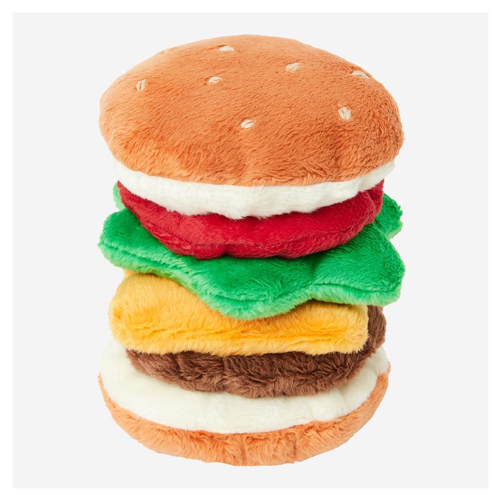 Brown Burger Keyring