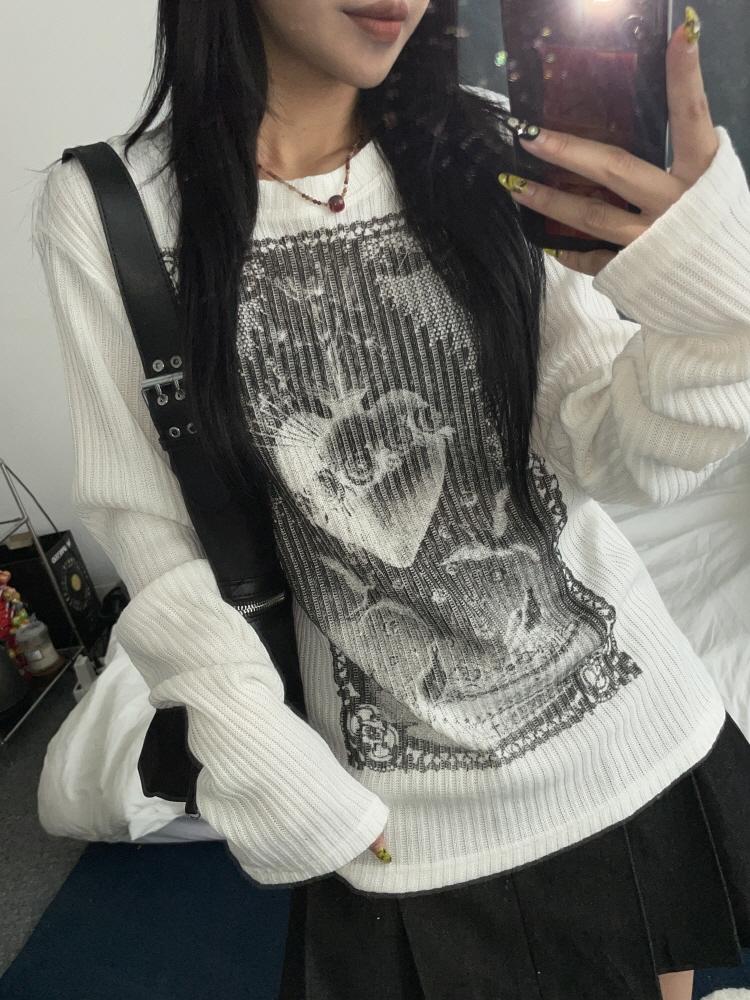 더 힙 하트 니트(2color/3-5일 여유주문)