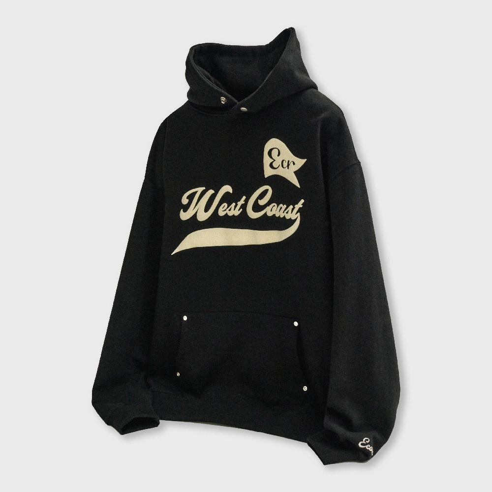 웨스트코스트 볼륨 프린트 후드티_블랙