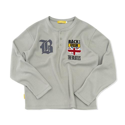 [비틀즈] 와플턴 헨리넥 티셔츠(베이지)