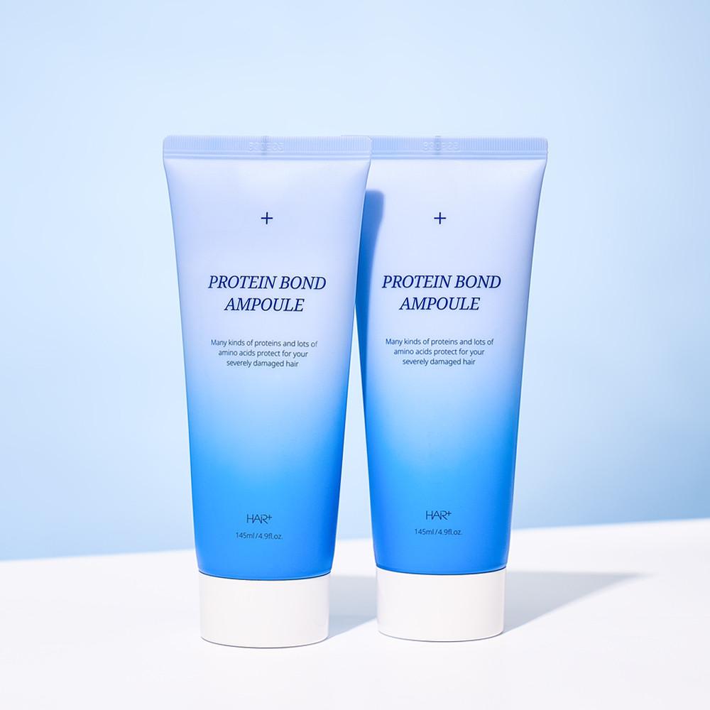 헤어플러스 NEW 단백질 본드 앰플 에센스 145mlX2개 극손상헤어팩 단백질헤어에센스 노워시트리트먼트