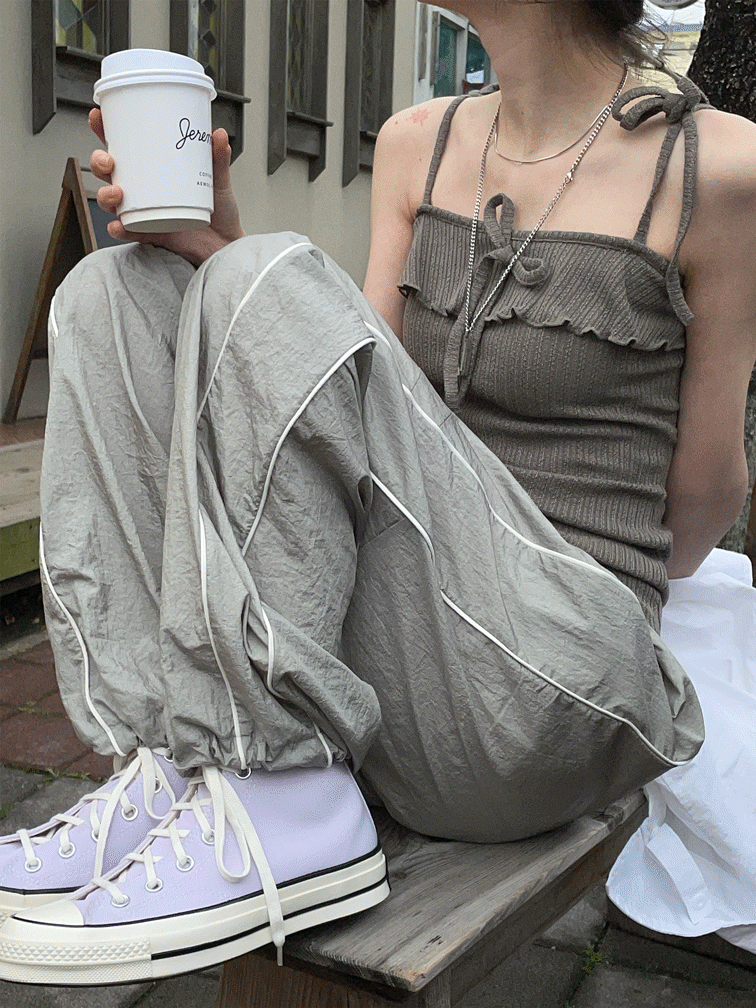 【HI FI FNK】William Cross String Pants HI FI FNK】William Cross String Pants